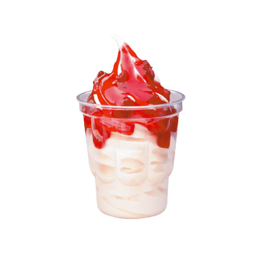 Strawberry Boba Soft Serve